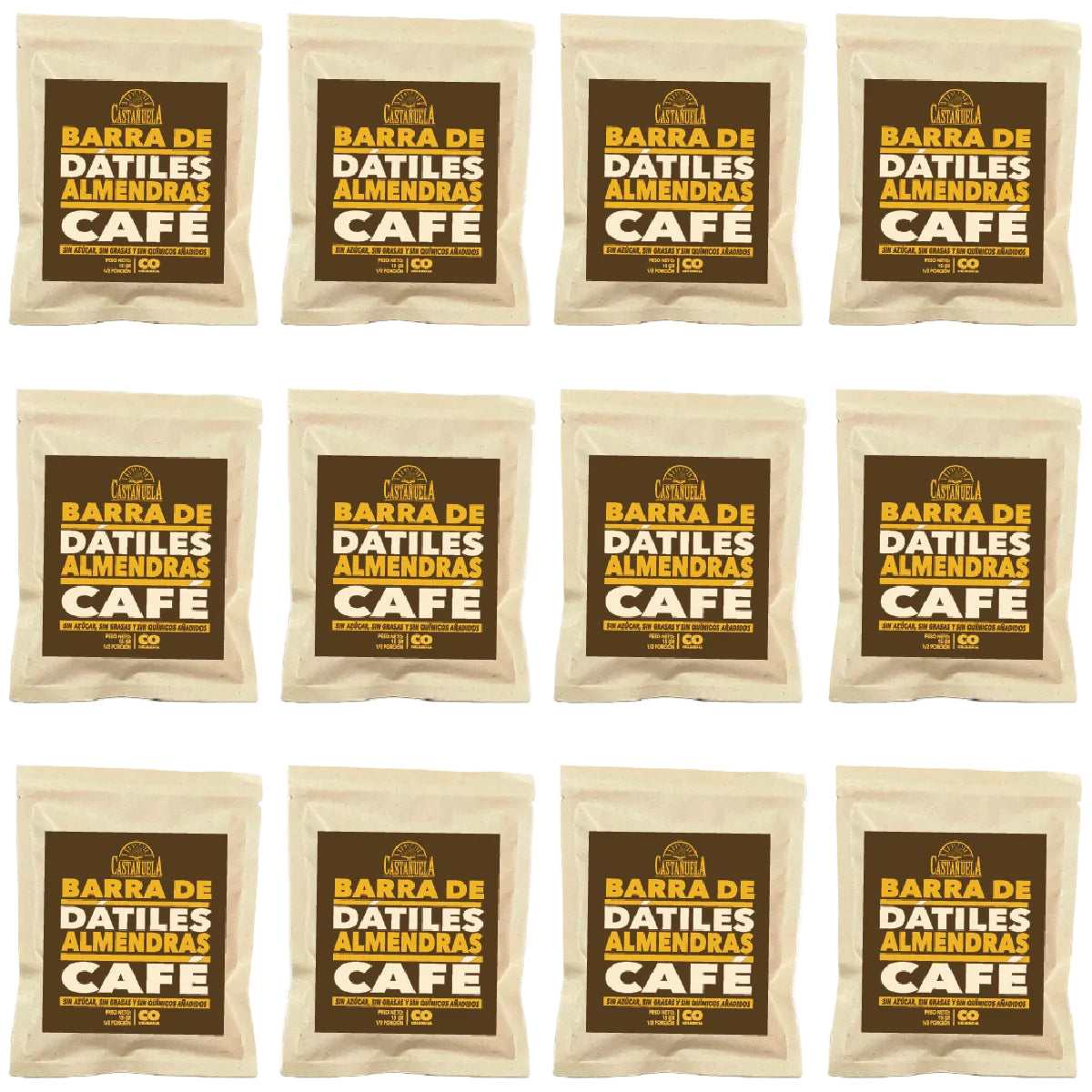 Snack Size Pack – Barra Nueces Cafe 15 g x 12 Unidades