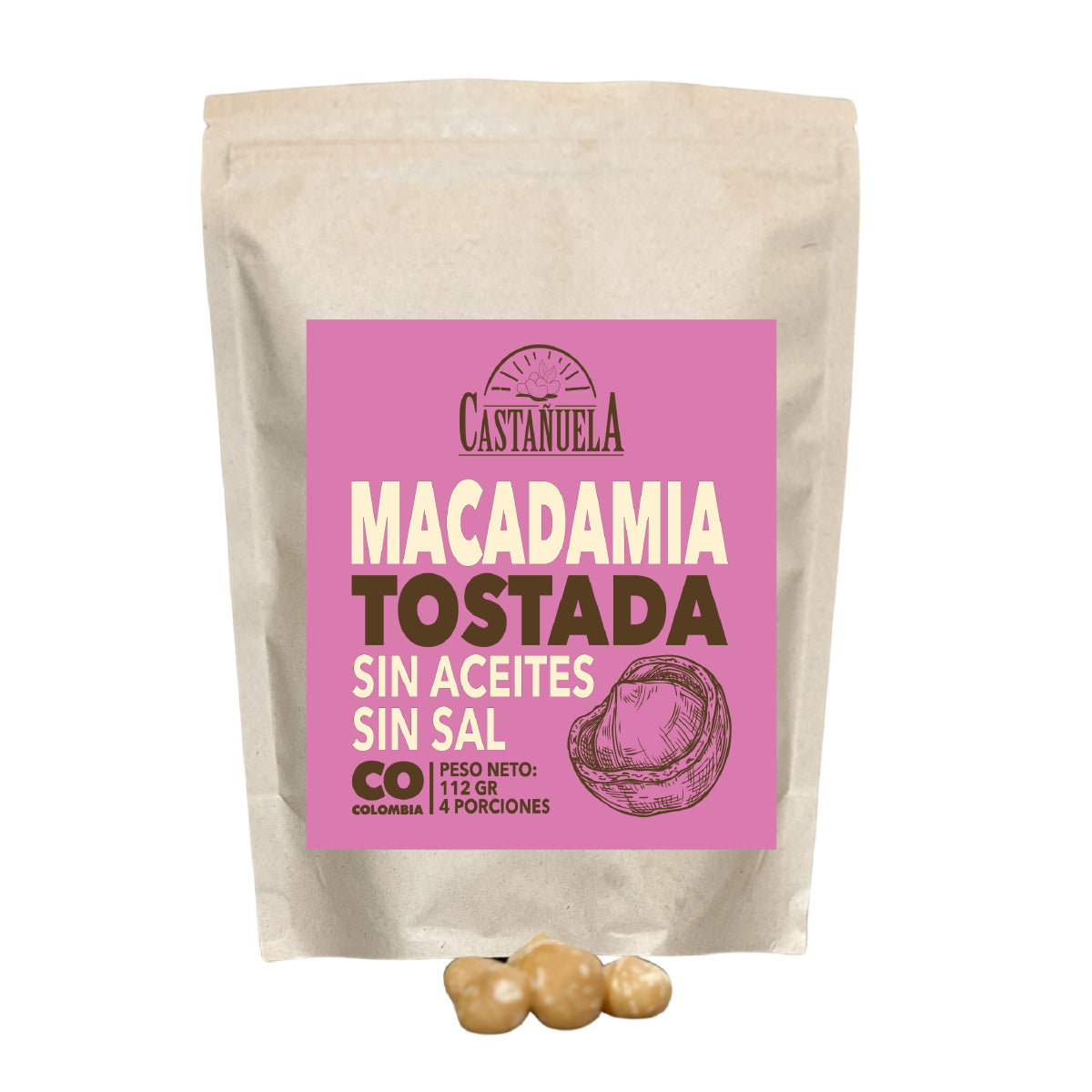 Snack Macadamia Tostada x 112 g