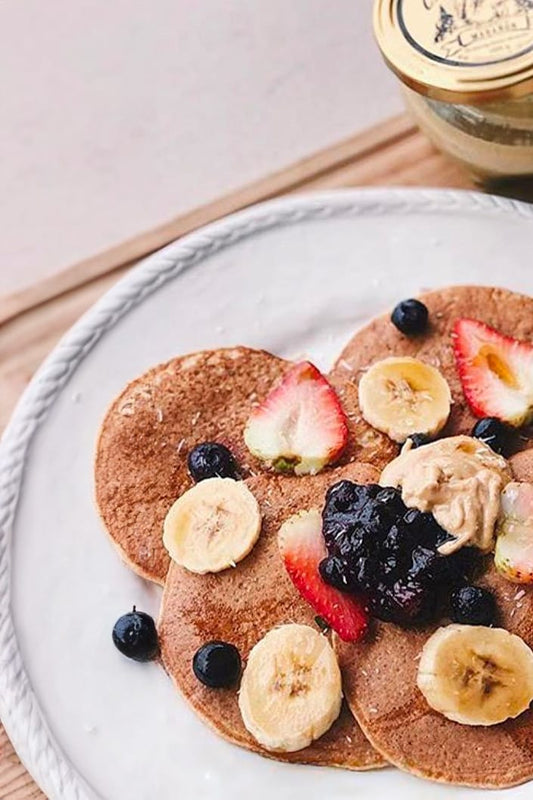 Pancakes con mantequilla de marañón